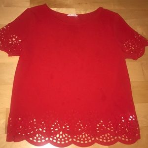 A red blouse
